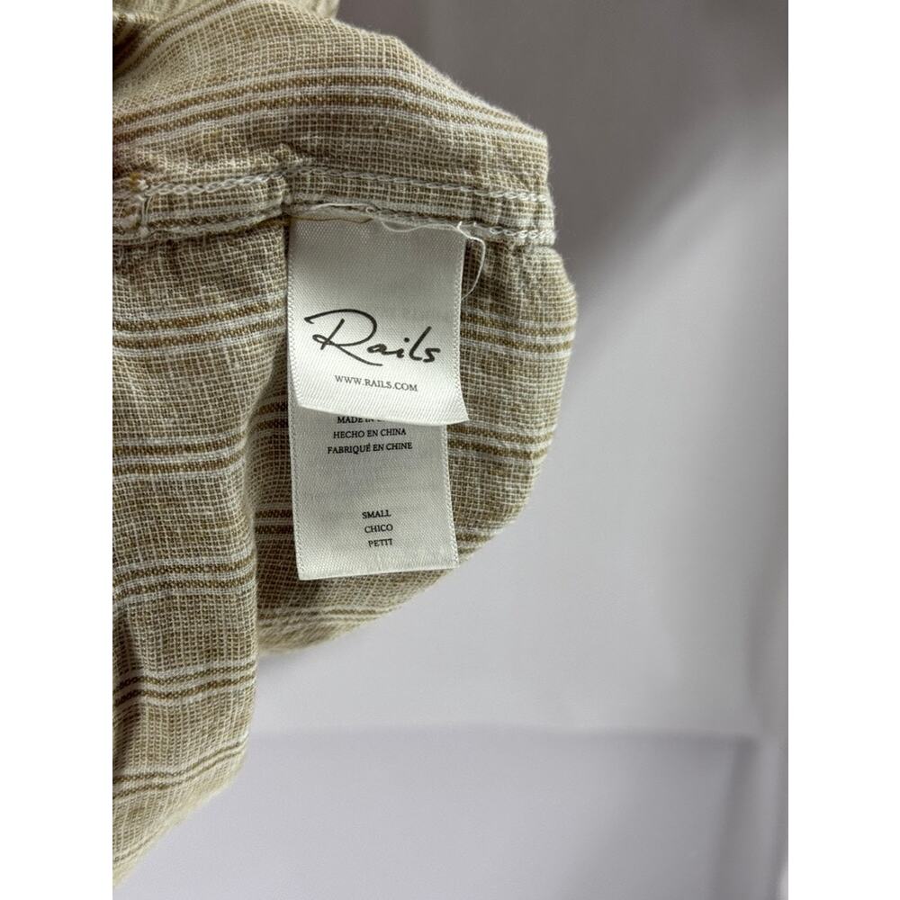 Rails Men's Ivory Toast Stripe Waimea Button-Up S… - image 8